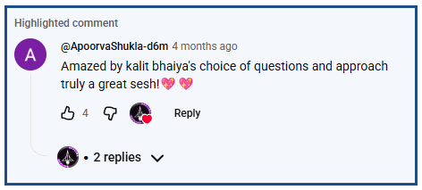 @ApoorvaShukla-d6m on his choice of questions.